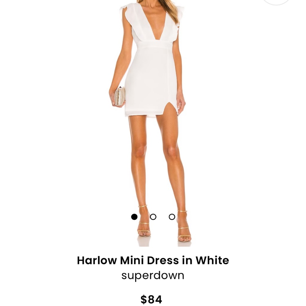 HARLOW REVOLVE DRESS WHITE BRAND NEW
